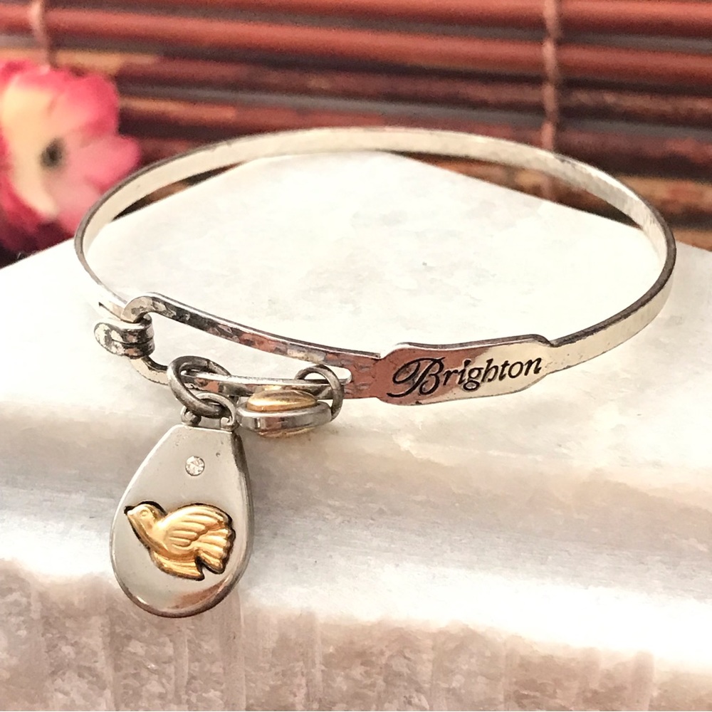 Brighton Bangle Bracelet with Dove Charm